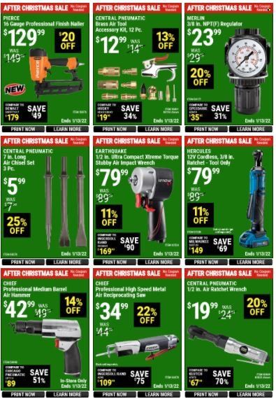 Harbor Freight Weekly Ad Flyer December 31 to January 7