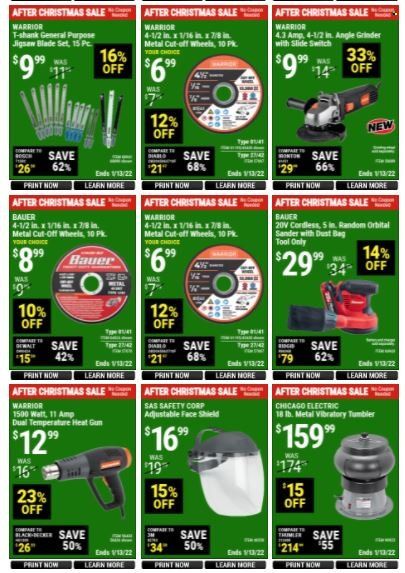 Harbor Freight Weekly Ad Flyer December 31 to January 7