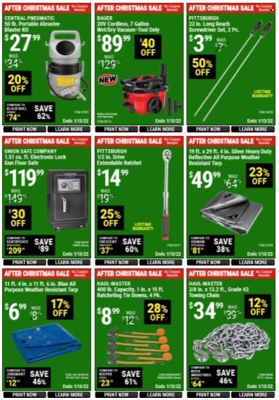 Harbor Freight Weekly Ad Flyer December 31 to January 7