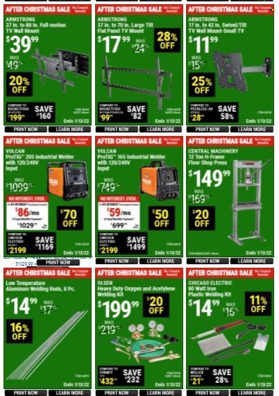 Harbor Freight Weekly Ad Flyer December 31 to January 7