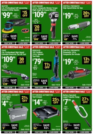 Harbor Freight Weekly Ad Flyer December 31 to January 7