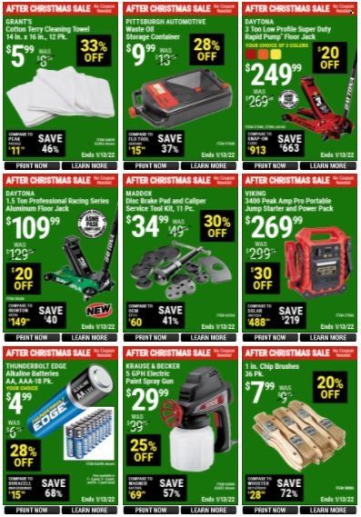 Harbor Freight Weekly Ad Flyer December 31 to January 7