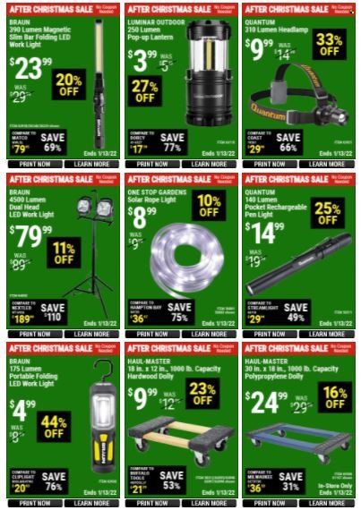 Harbor Freight Weekly Ad Flyer December 31 to January 7