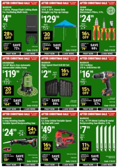 Harbor Freight Weekly Ad Flyer December 31 to January 7