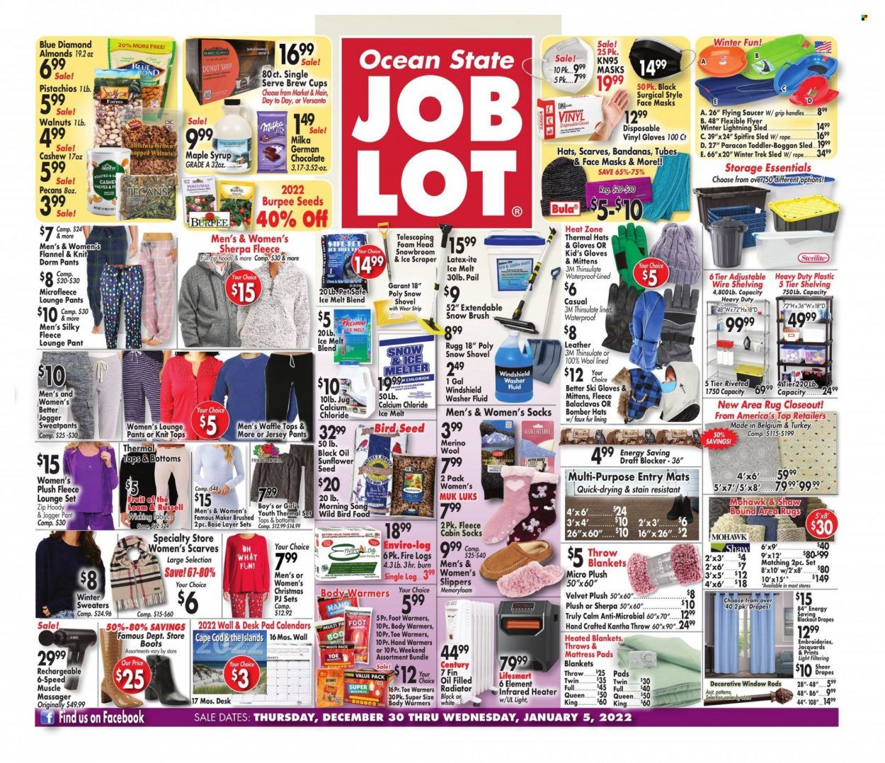 Ocean State Job Lot (CT, MA, ME, NH, NJ, NY, RI) Weekly Ad Flyer December 31 to January 7
