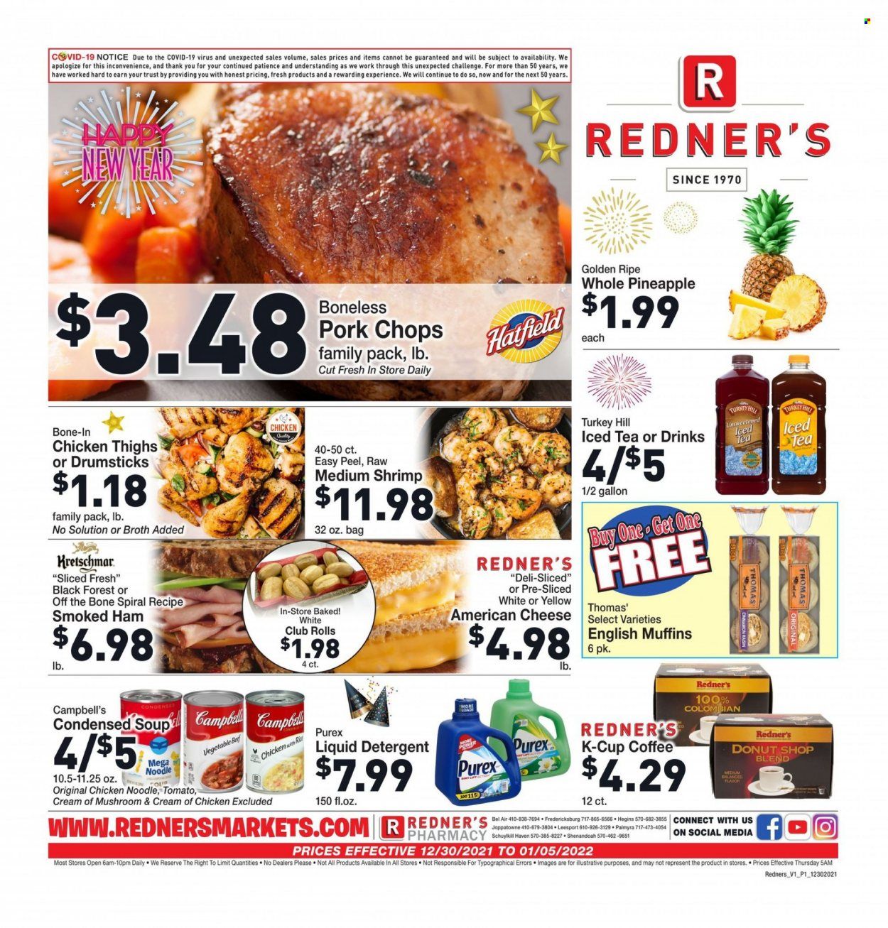 Redner's Markets (DE, MD, PA) Weekly Ad Flyer December 31 to January 7