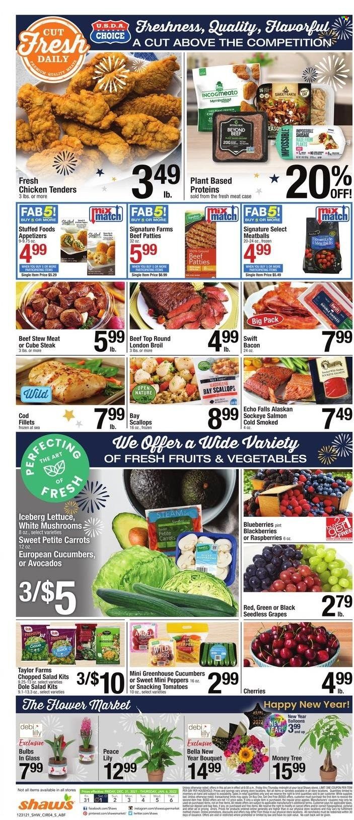 Shaw’s (MA, ME, NH, RI, VT) Weekly Ad Flyer December 31 to January 7