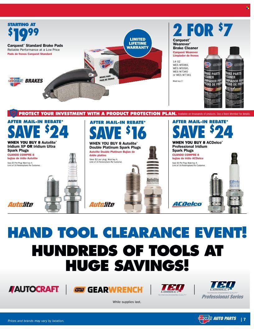 Carquest Weekly Ad Flyer December 31 to January 7