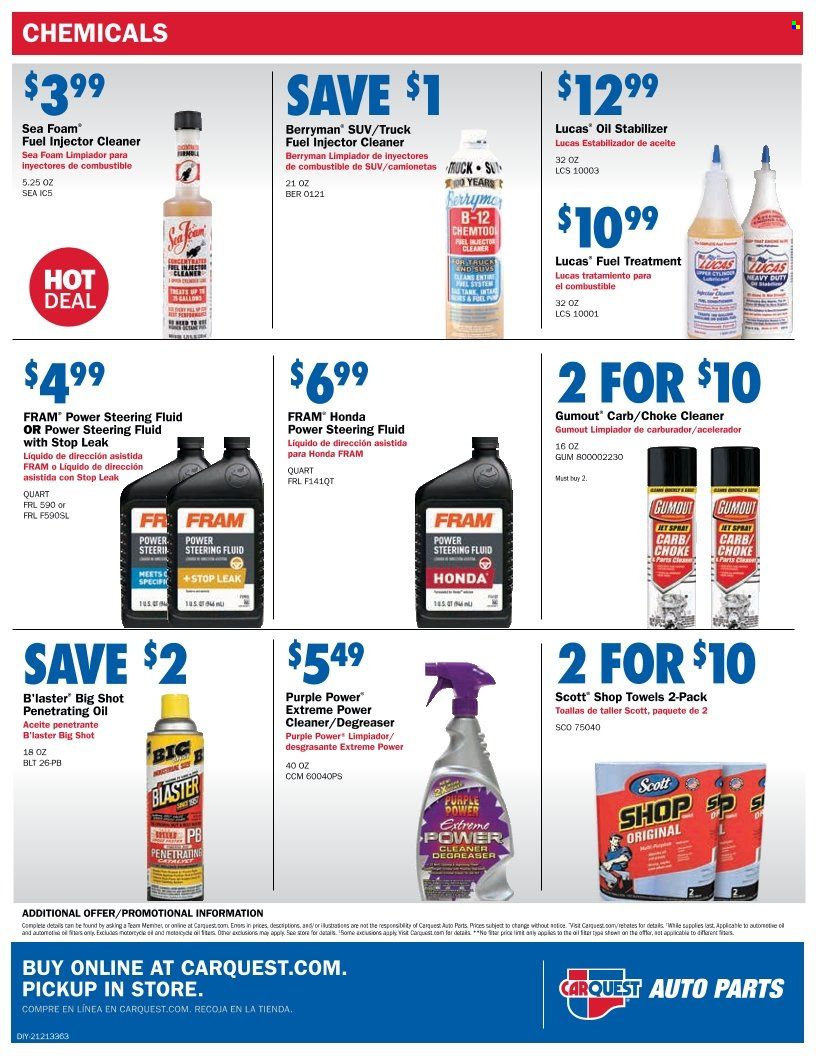 Carquest Weekly Ad Flyer December 31 to January 7