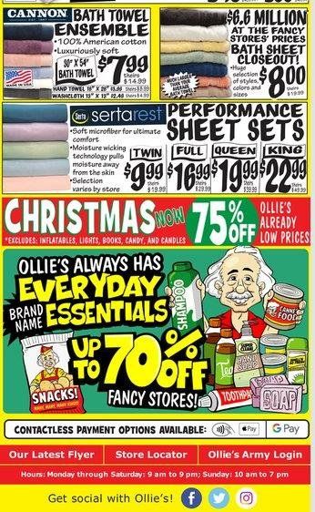 Ollie's Bargain Outlet Weekly Ad Flyer December 31 to January 7