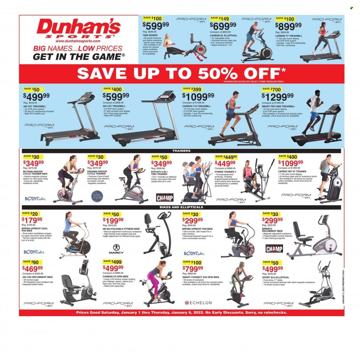 Dunham's Sports Weekly Ad Flyer January 1 to January 8