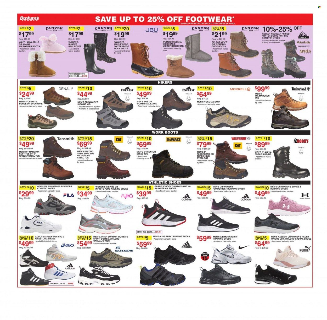 Dunham's Sports Weekly Ad Flyer January 1 to January 8