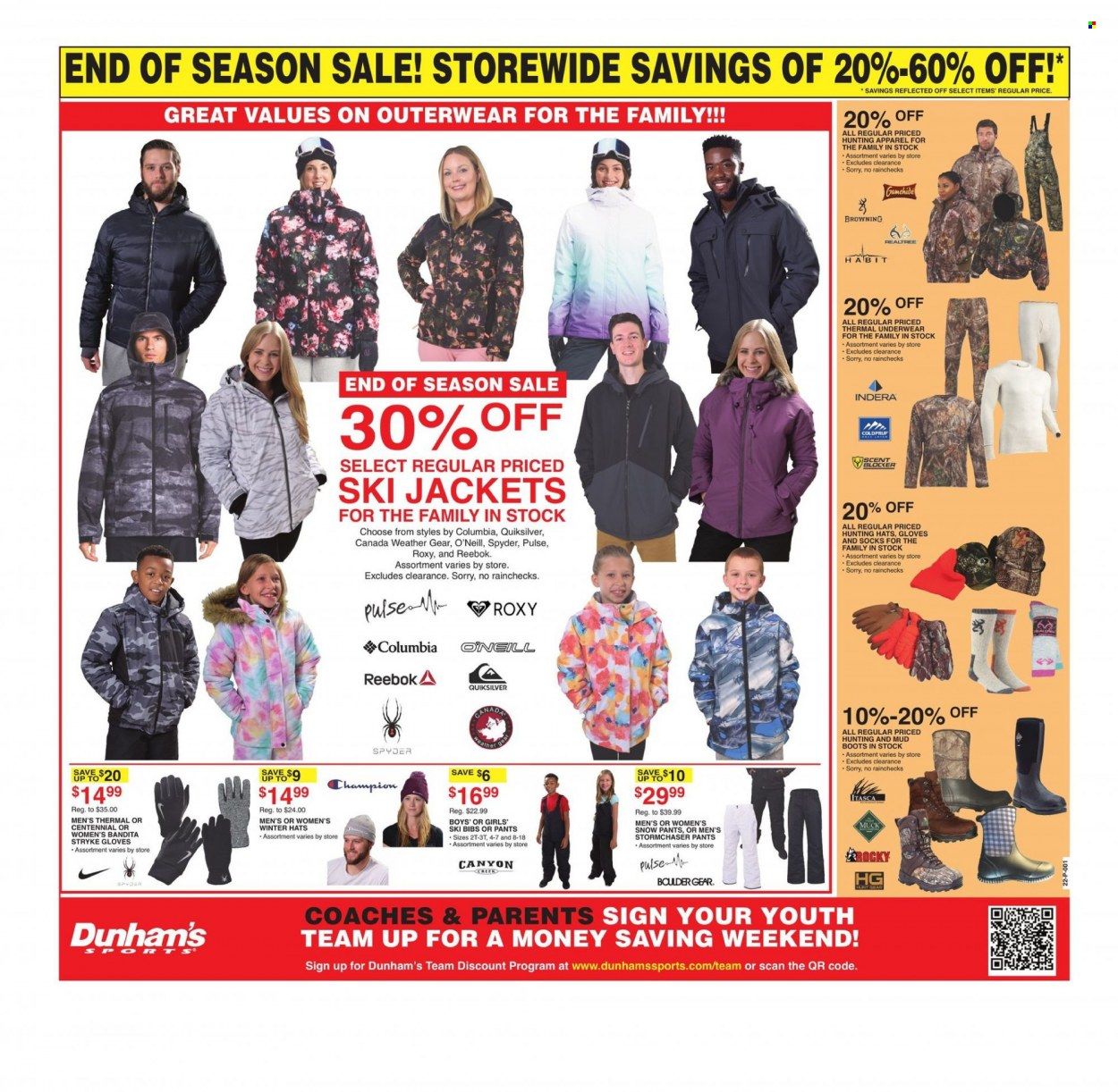 Dunham's Sports Weekly Ad Flyer January 1 to January 8