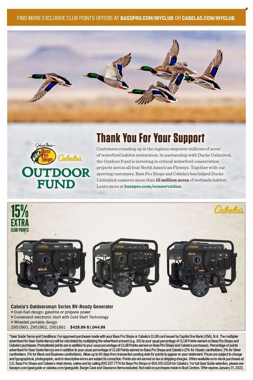 Bass Pro Shops Weekly Ad Flyer January 1 to January 8