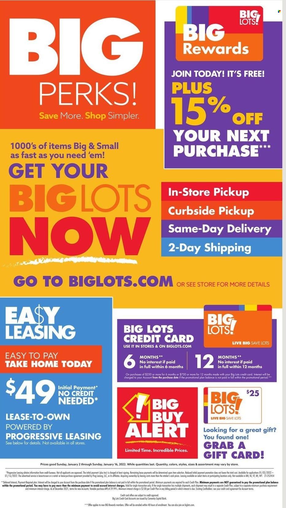Big Lots Weekly Ad Flyer January 1 to January 8