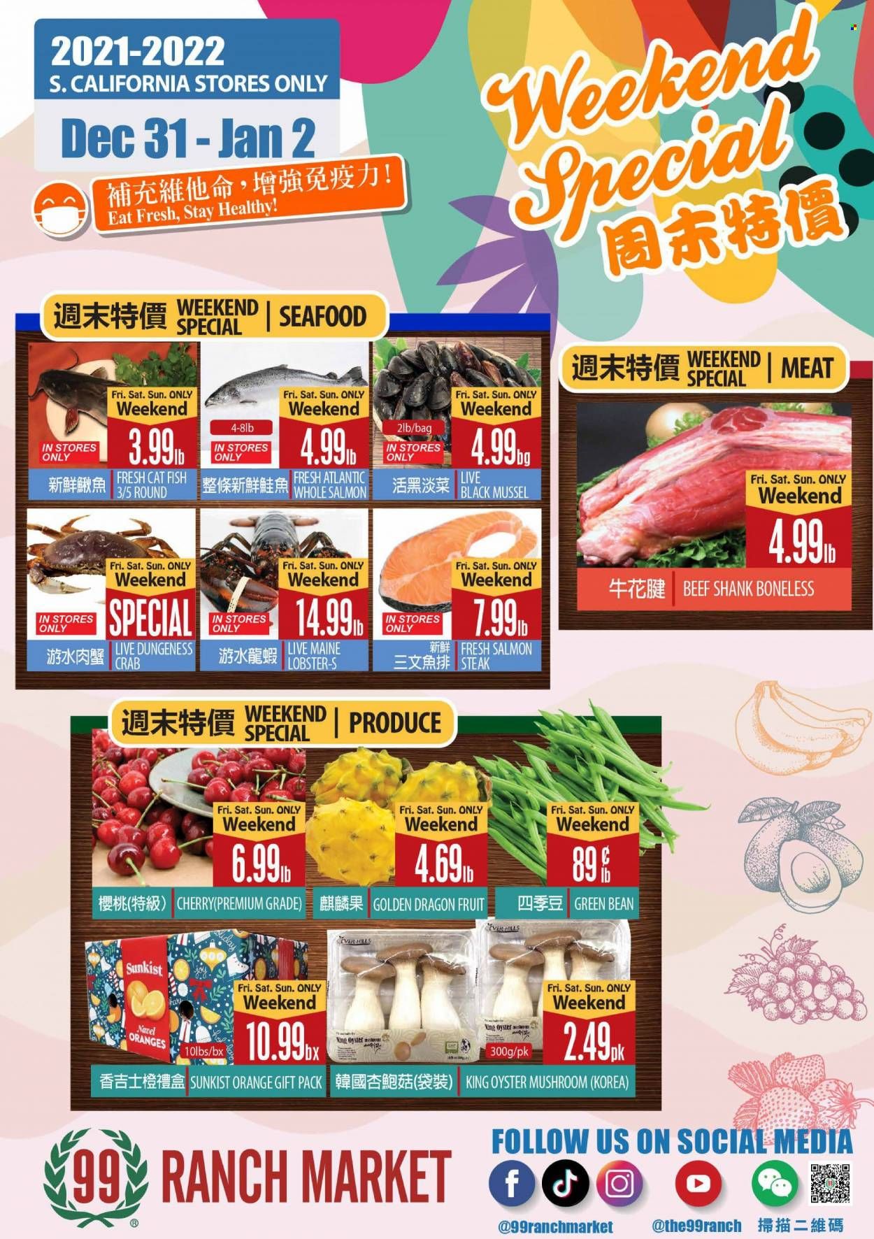 99 Ranch Market (CA) Weekly Ad Flyer January 2 to January 9