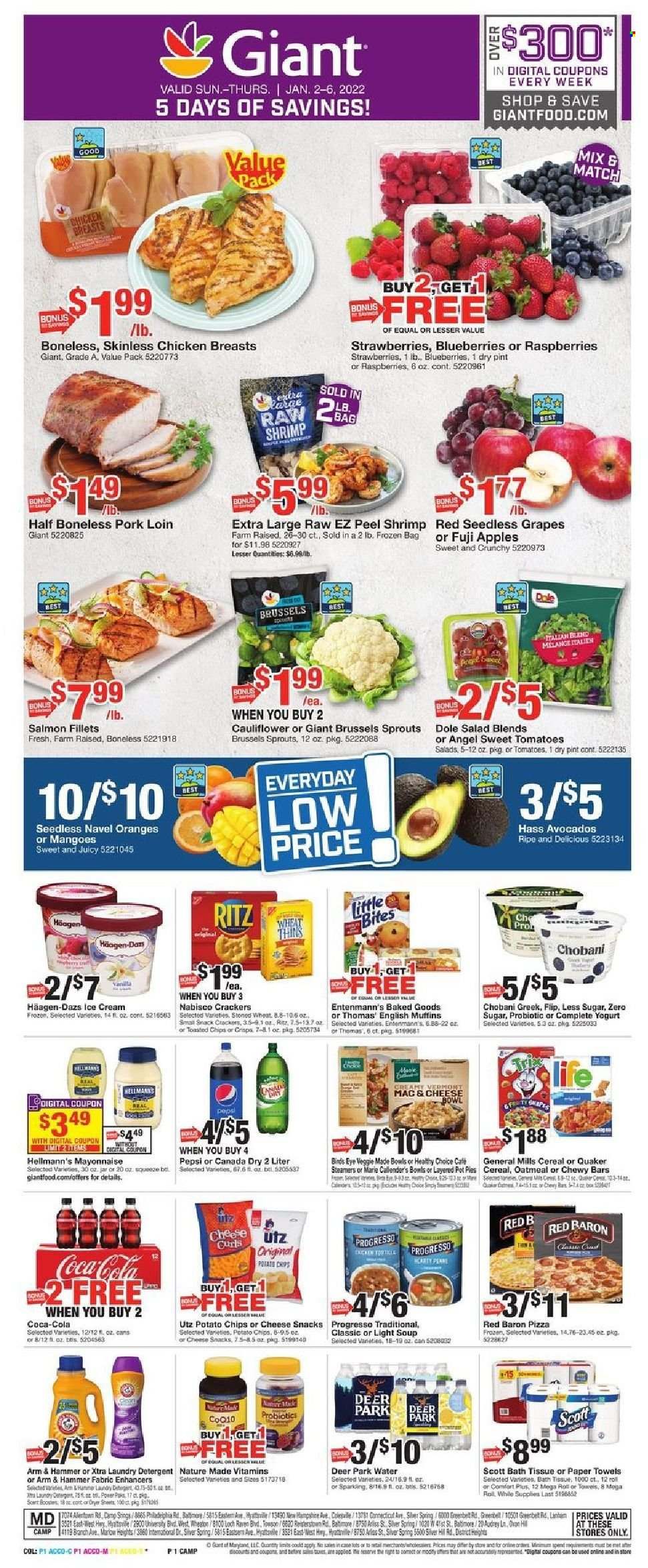 Giant Food (DE, MD, VA) Weekly Ad Flyer January 2 to January 9