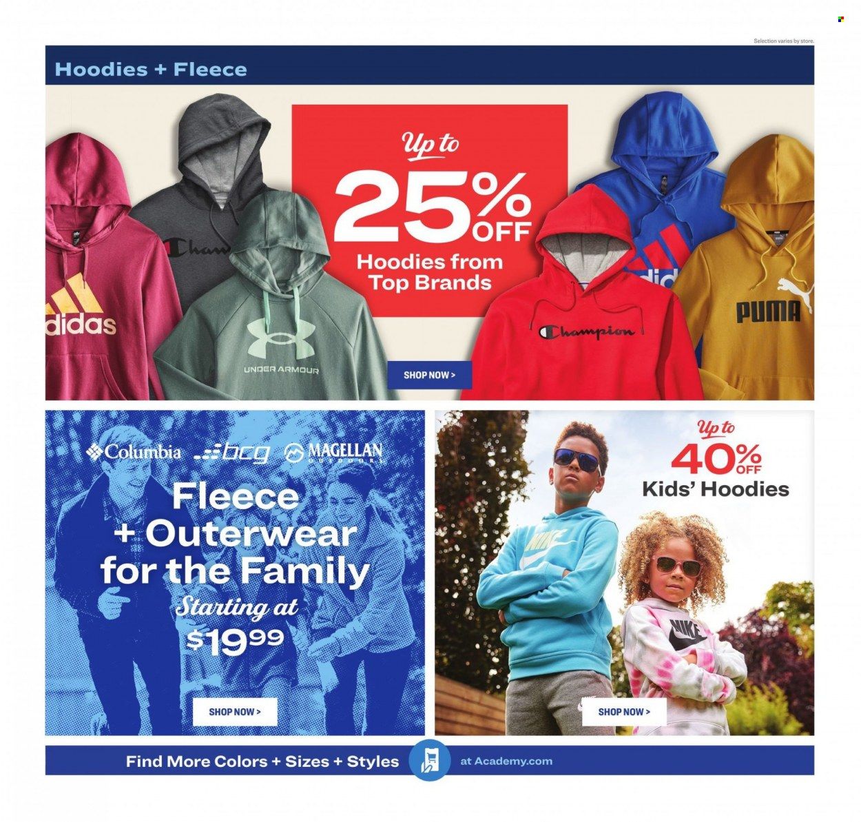 Academy Sports (AL, AR, GA, LA, MO, NC, SC, TN, TX) Weekly Ad Flyer January 3 to January 10