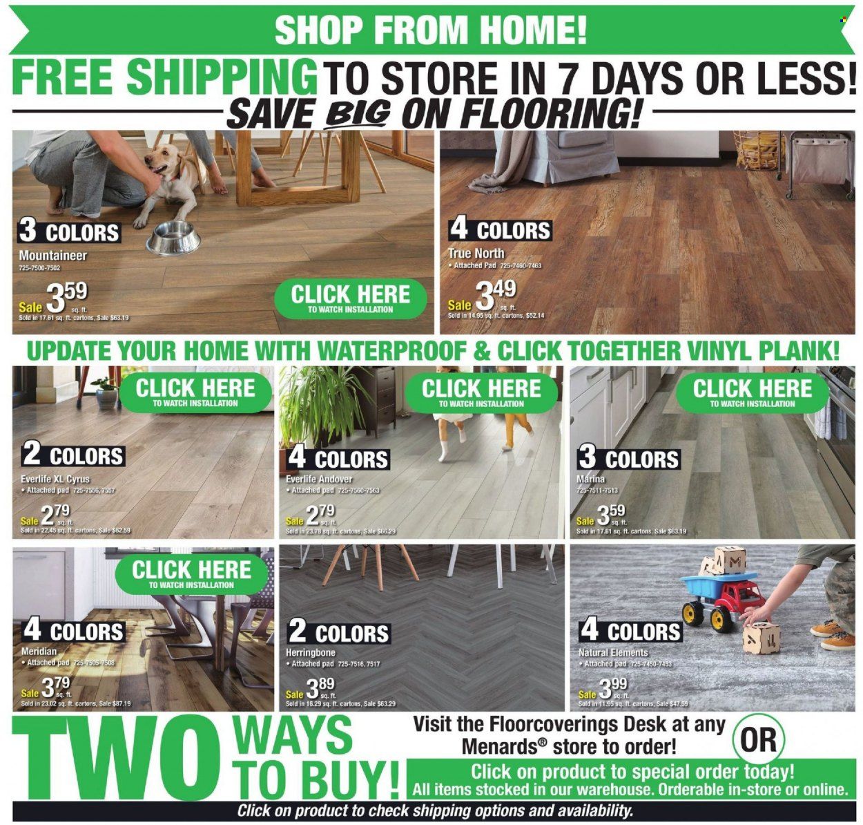 Menards Weekly Ad Flyer January 3 to January 10