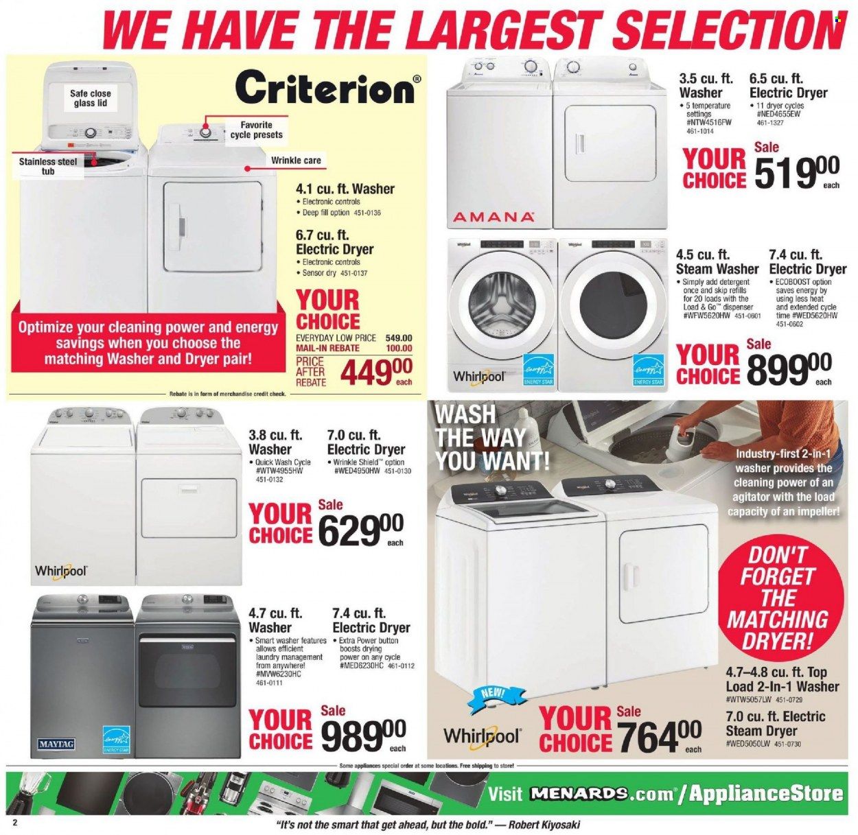 Menards Weekly Ad Flyer January 3 to January 10
