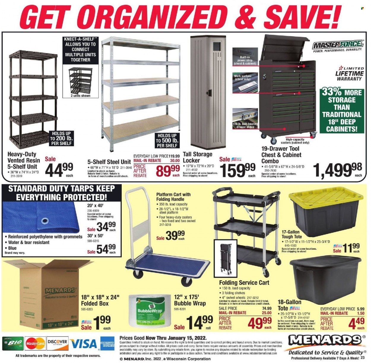 Menards Weekly Ad Flyer January 3 to January 10