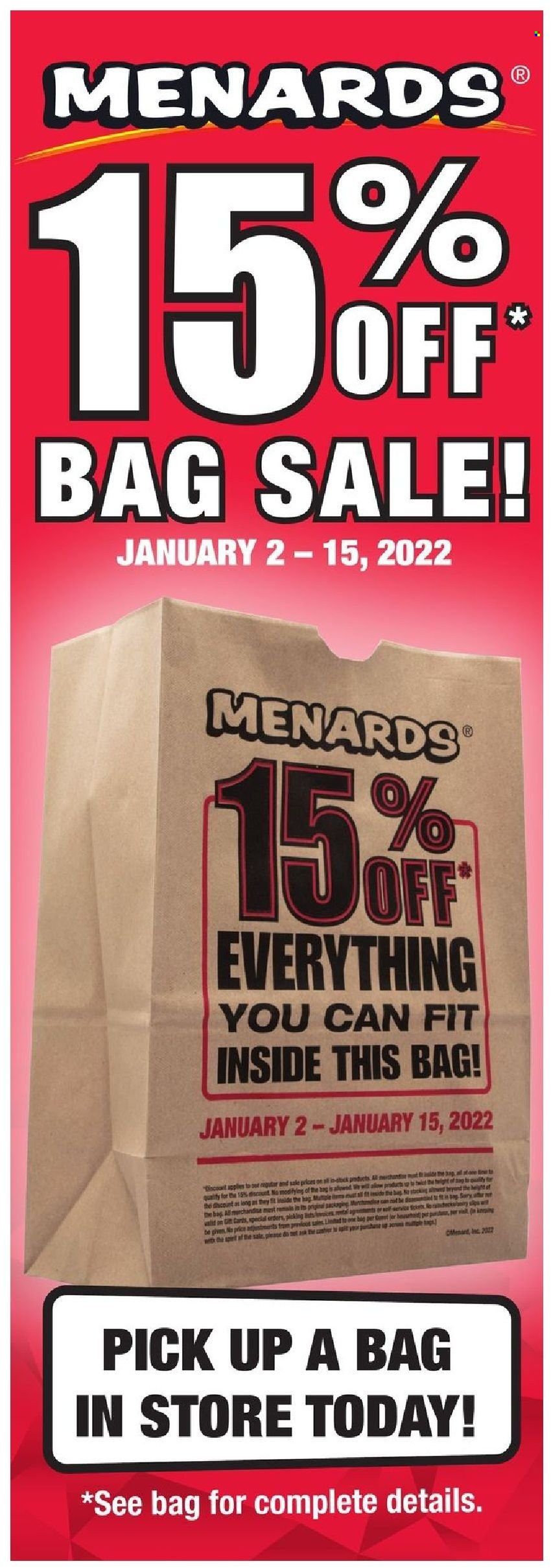 Menards Weekly Ad Flyer January 3 to January 10