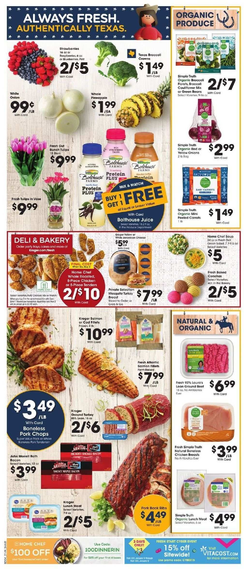 Kroger (GA, IL, LA, MI, OK, SC, TN, TX, VA) Weekly Ad Flyer January 5 to January 12