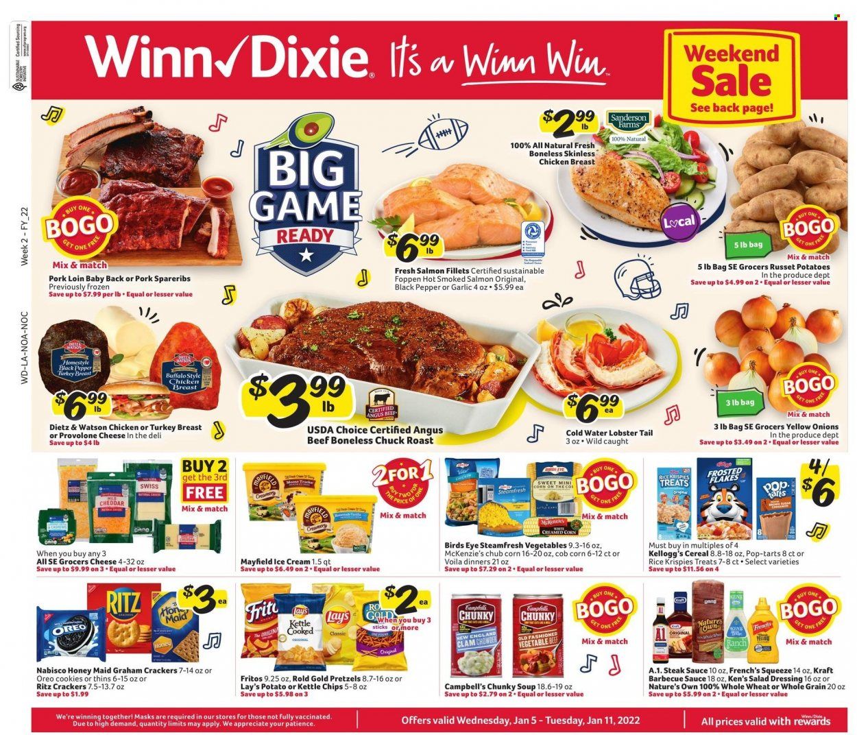 Winn Dixie (AL, FL, GA, LA) Weekly Ad Flyer January 5 to January 12