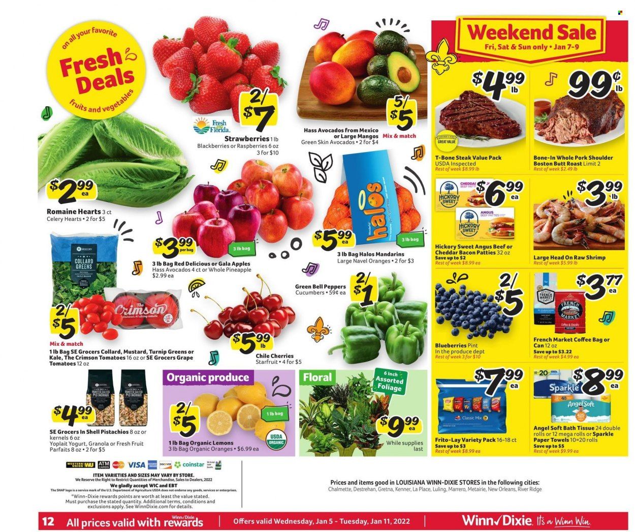 Winn Dixie (AL, FL, GA, LA) Weekly Ad Flyer January 5 to January 12