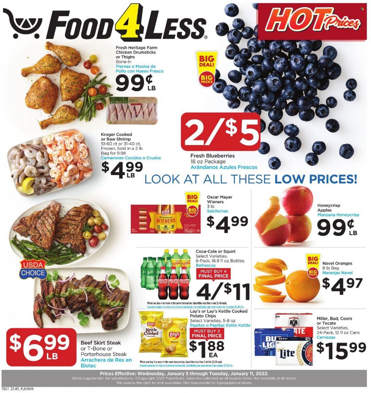 Food 4 Less (IL) Weekly Ad Flyer January 5 to January 12