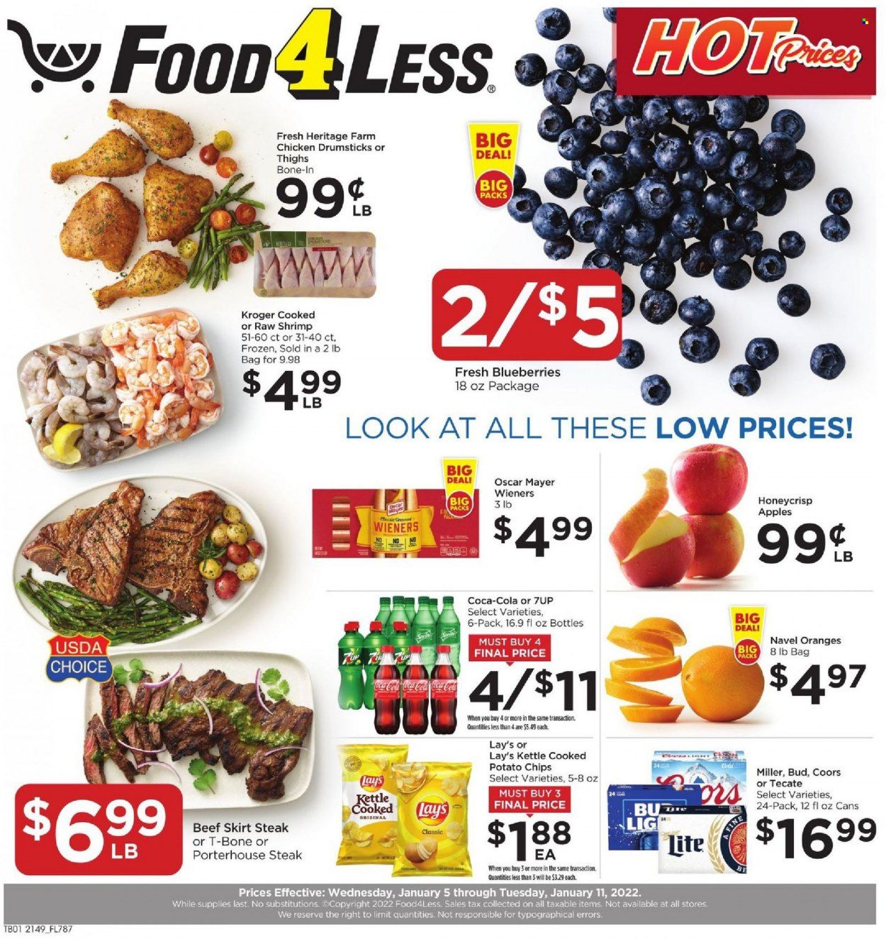 Food 4 Less (IN) Weekly Ad Flyer January 5 to January 12
