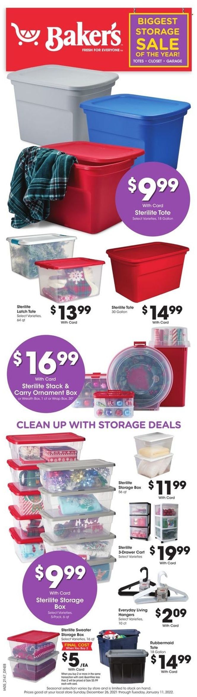 Baker's (NE) Weekly Ad Flyer January 5 to January 12