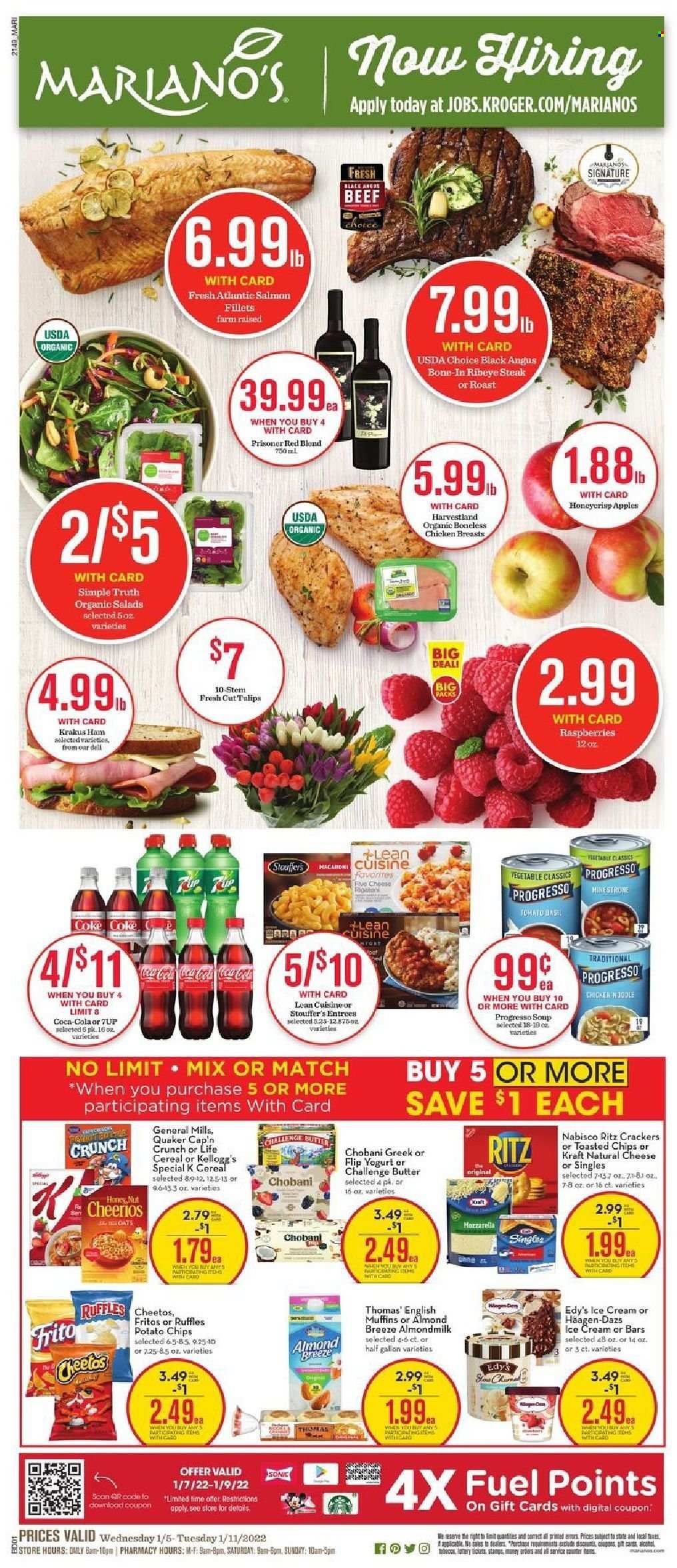 Mariano’s (IL) Weekly Ad Flyer January 5 to January 12