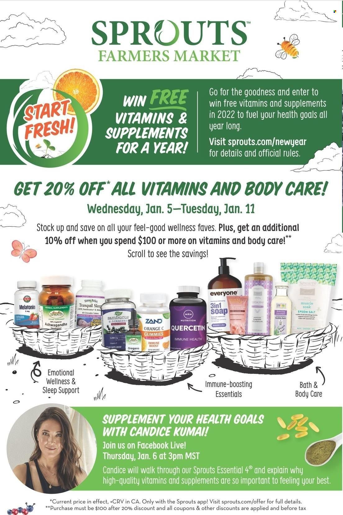 Sprouts Weekly Ad Flyer January 5 to January 12