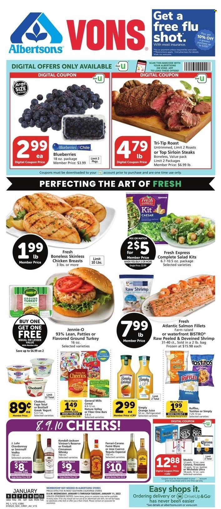 Albertsons (CA, ID, LA, MT, OR, TX, WA) Weekly Ad Flyer January 5 to January 12