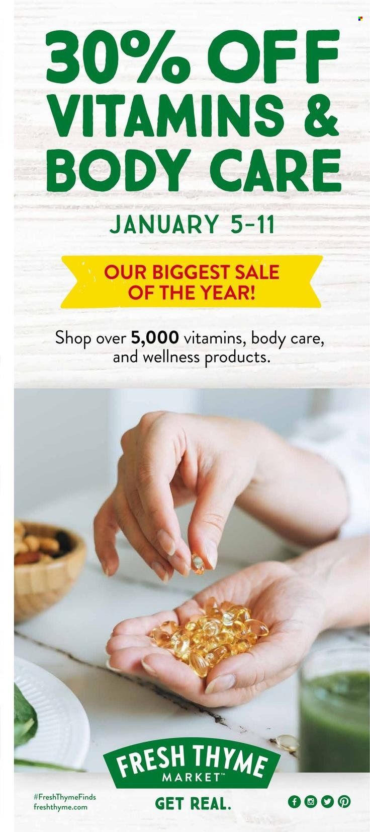 Fresh Thyme Weekly Ad Flyer January 5 to January 12