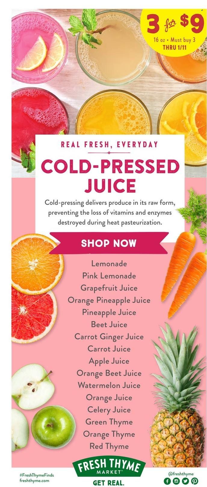 Fresh Thyme Weekly Ad Flyer January 5 to January 12