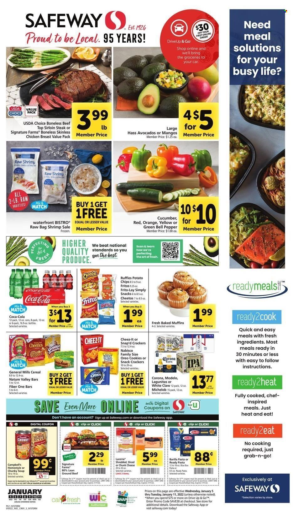 Safeway (AZ, CA, CO, HI, MD, NE, OR, VA, WA) Weekly Ad Flyer January 5 to January 12