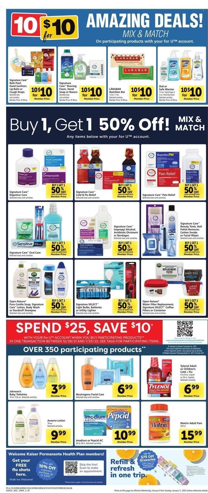 Safeway (AZ, CA, CO, HI, MD, NE, OR, VA, WA) Weekly Ad Flyer January 5 to January 12