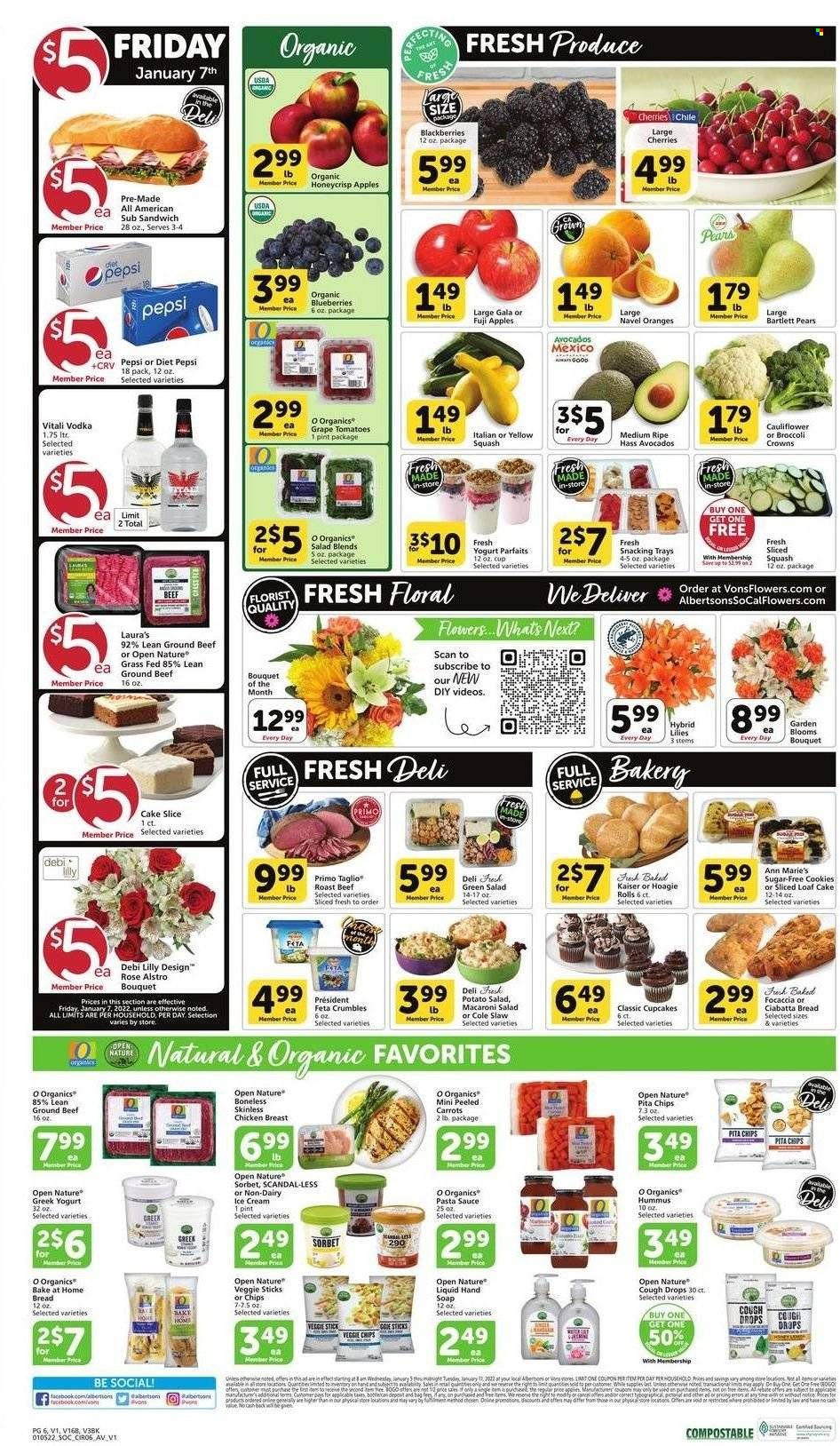 Vons (CA) Weekly Ad Flyer January 5 to January 12