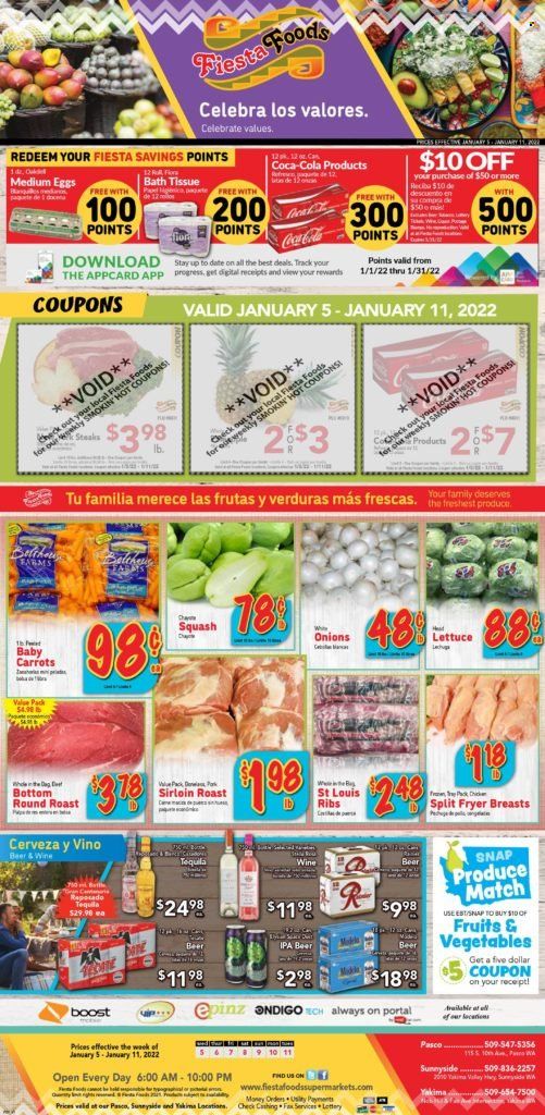 Fiesta Foods SuperMarkets (WA) Weekly Ad Flyer January 5 to January 12
