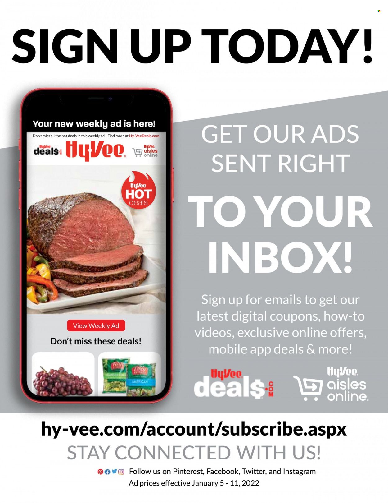 Hy-Vee (IA, IL, KS, MO) Weekly Ad Flyer January 5 to January 12