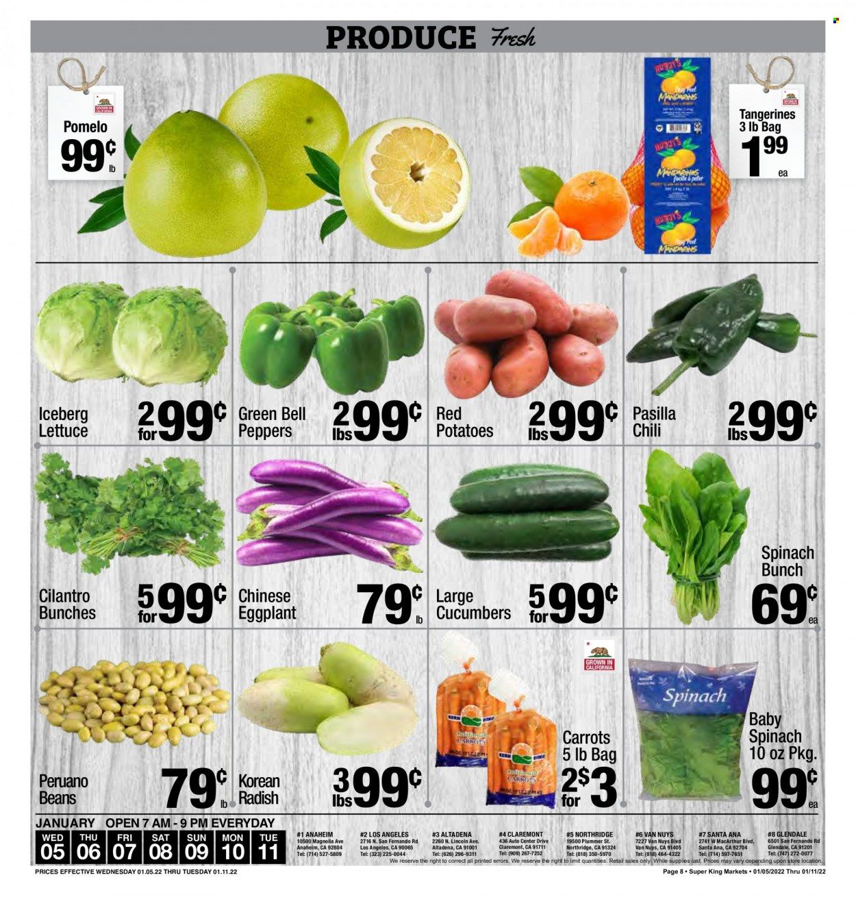 Super King Markets (CA) Weekly Ad Flyer January 5 to January 12