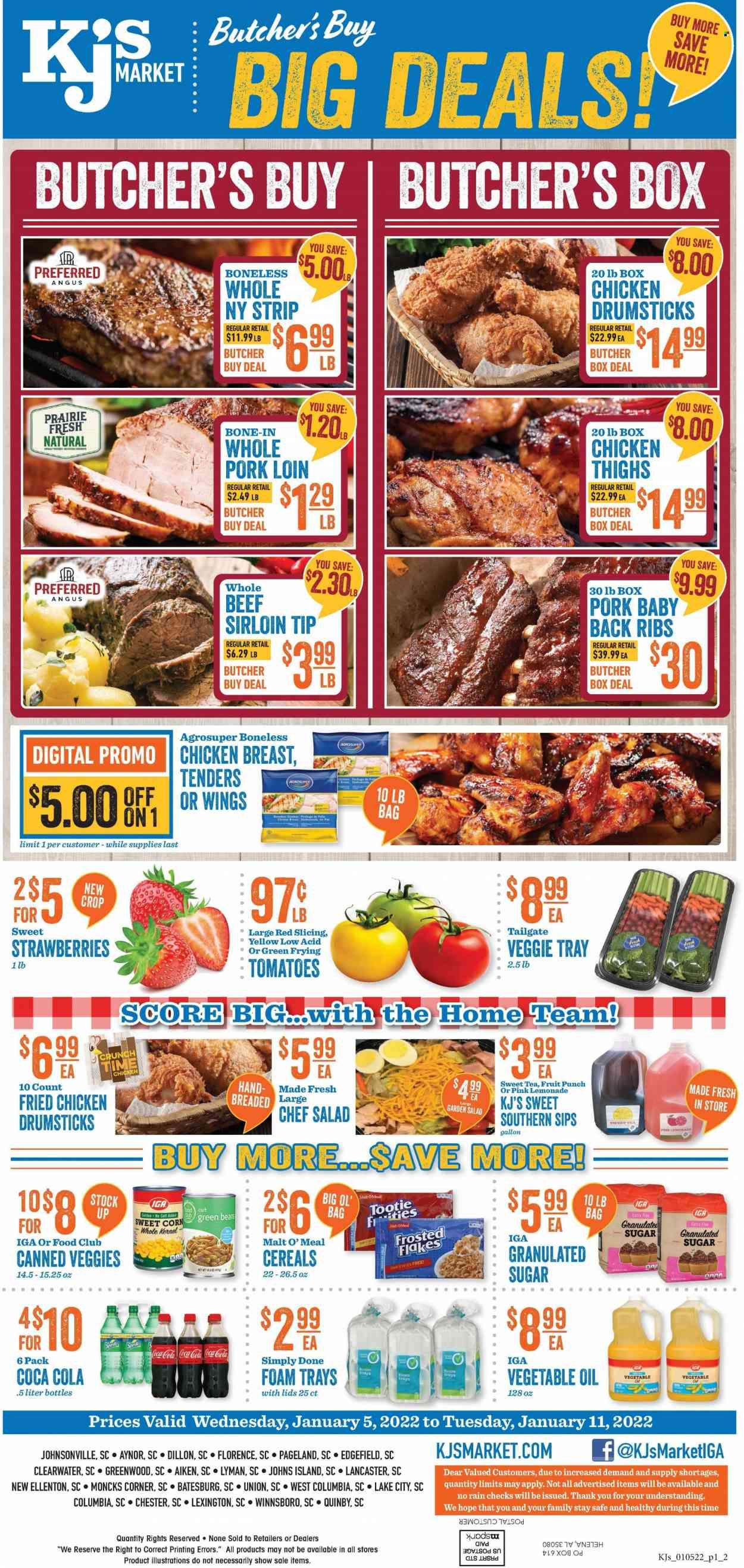 KJ´s Market (GA, SC) Weekly Ad Flyer January 5 to January 12
