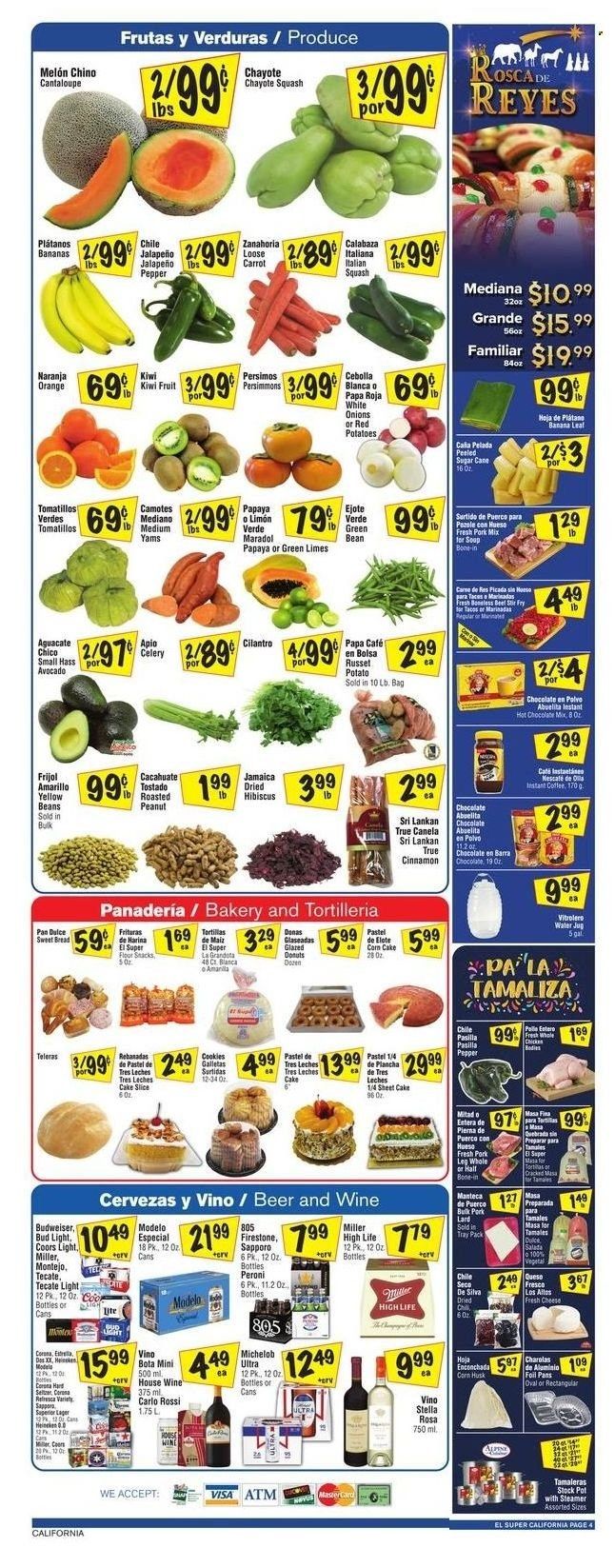 El Super (CA, NM, NV, TX) Weekly Ad Flyer January 5 to January 12