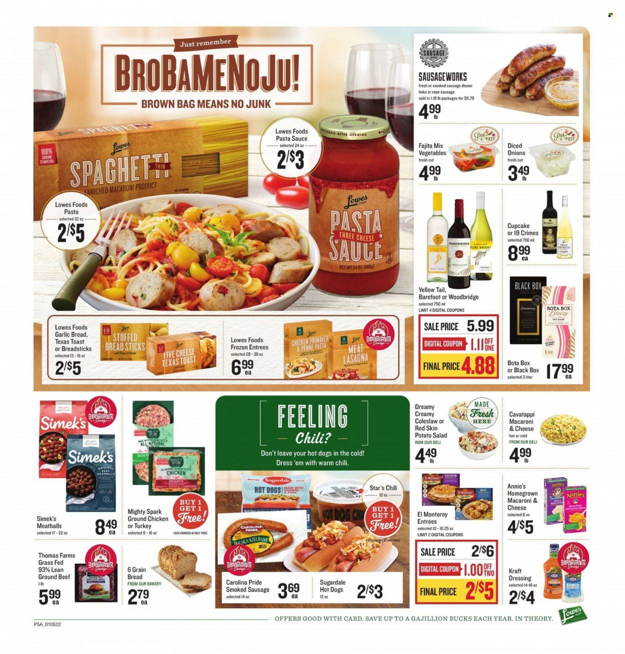 Lowes Foods (NC, SC) Weekly Ad Flyer January 5 to January 12