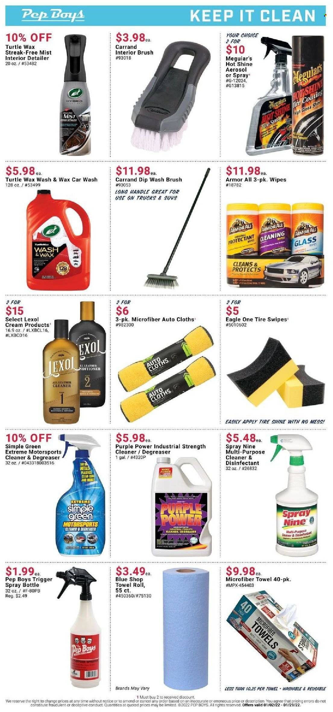 Pep Boys Weekly Ad Flyer January 5 to January 12