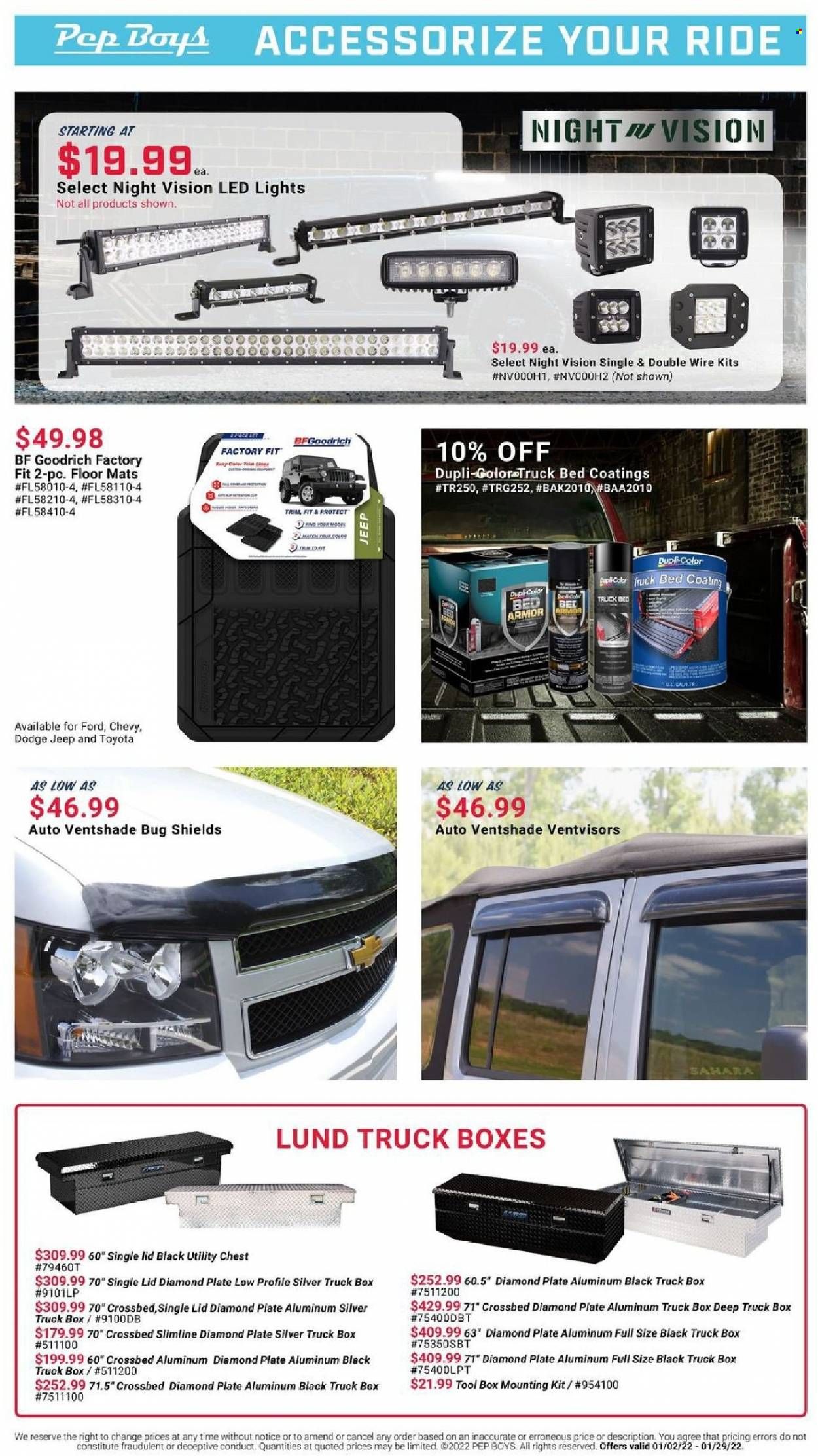 Pep Boys Weekly Ad Flyer January 5 to January 12