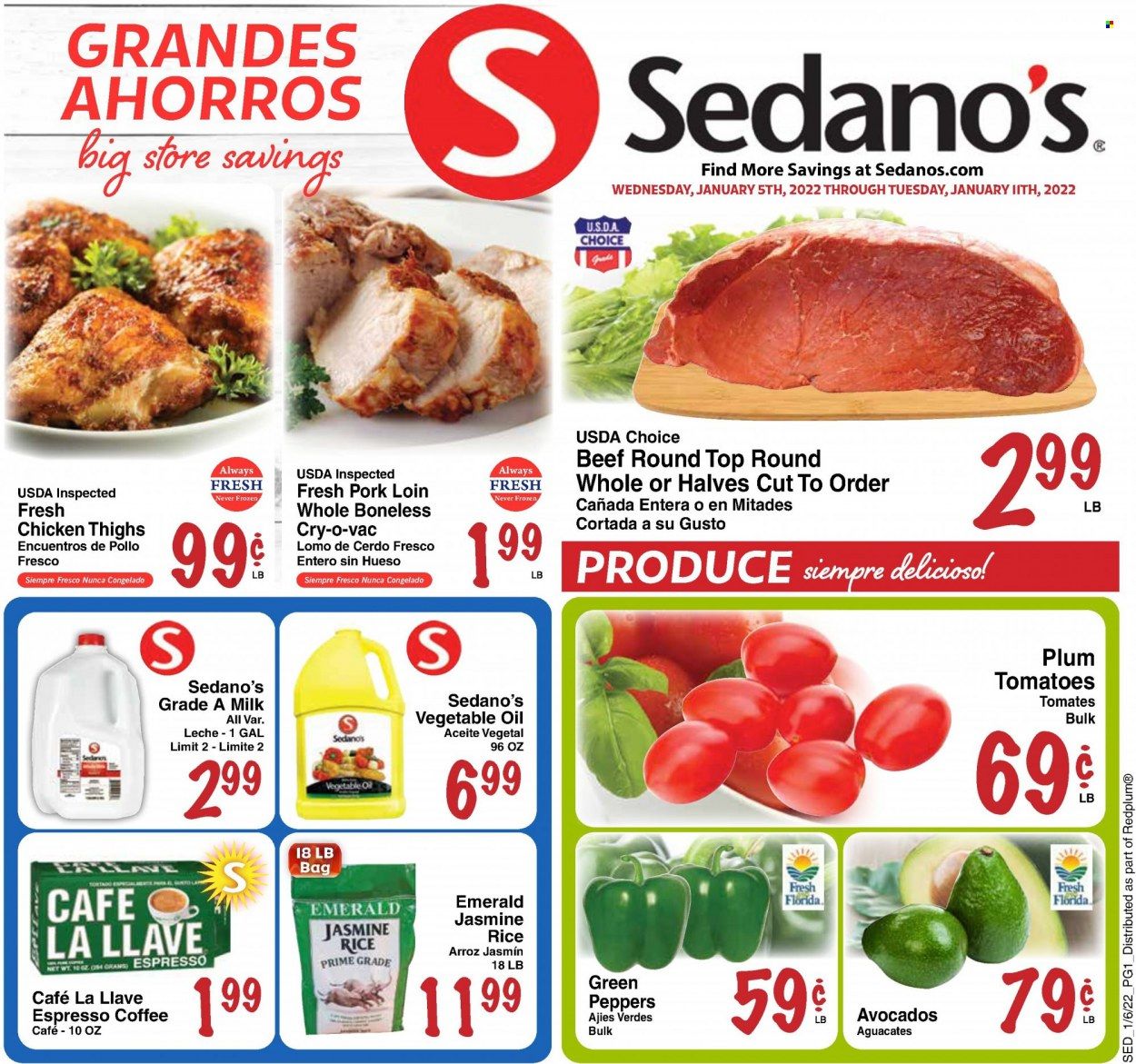 Sedano's (FL) Weekly Ad Flyer January 5 to January 12