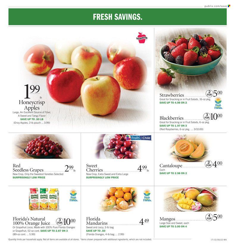 Publix (AL, FL, GA, NC, SC, TN) Weekly Ad Flyer January 6 to January 13